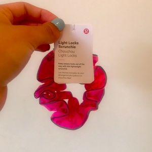 Lululemon Athletica Pink Light Locks Scrunchie